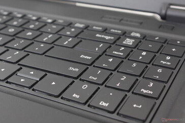 As teclas do Numpad são mais esponjosas do que as teclas QWERTY principais