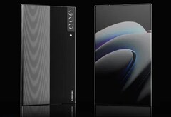 No entanto, nem todos os principais smartphones de 2021 seguirão as tendências típicas. (Samsung Galaxy Conceito de note rollable - LetsGoDigital/Concept Creator)