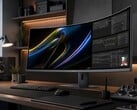 O monitor para jogos HKC Apocalypse 43H180C apresenta uma proporção de 24:9 e resolução 5k2k+. 