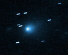 Uma imagem do cometa interestelar 3I/ATLAS capturada pelo Hubble (Fonte da imagem: NASA, ESA, David Jewitt e Joseph DePasquale; cortada)