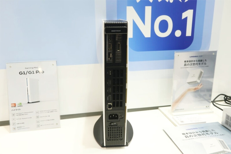 O Minisforum G1 Pro visto de trás. (Fonte da imagem: PC Watch)