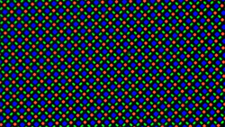 Tela dobrável com estrutura de subpixel