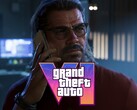Banner do GTA 6 com Raul Bautista recebendo ligação