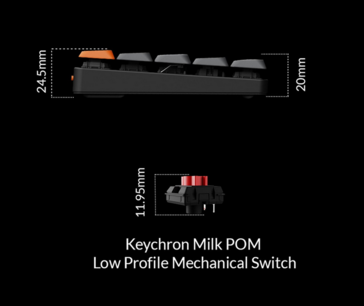 Dimensões do Keychron K9 Max