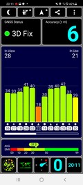 Recepção GPS ao ar livre