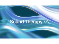 Uma imagem promocional com um logotipo da coleção Sound Therapy da Apple Music. (Fonte da imagem: Apple)