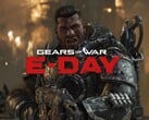 Banner de Gears of War: E-Day exibido