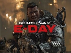 Banner de Gears of War: E-Day exibido