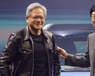 Jensen Huang com sua jaqueta de couro Tom Ford em Taipé