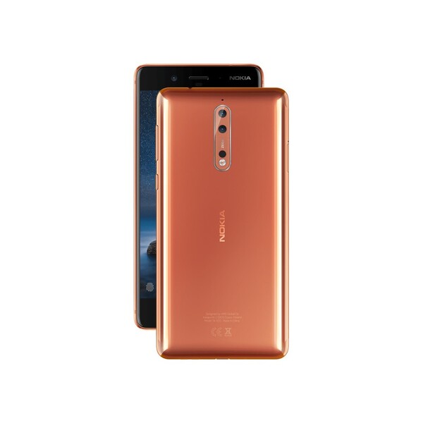 O Nokia 8 estava disponível em quatro cores, incluindo cobre. (Fonte da imagem: Nokia/Waybackmachine)