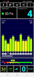 Recepção GPS ao ar livre