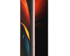 A Samsung Galaxy Z Fold2 5G corta uma bela figura e é impressionantemente flexível graças a sua nova dobradiça. (Fonte de imagem: Samsung)