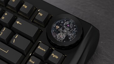 Teclado mecânico sem fio WS Nama Noir Eclipse tourbillion movement. (Fonte da imagem: Wuque Studio)