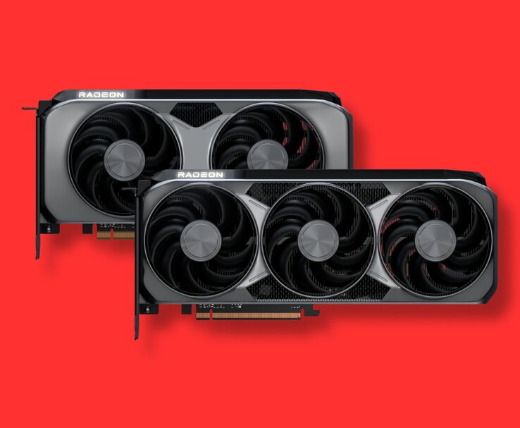 Duas placas de vídeo AMD Radeon com coolers de ventilador triplo (Fonte da imagem: AMD)