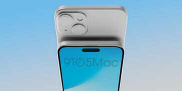 iPhone 15 Plus render. (Fonte de imagem: 9to5Mac)