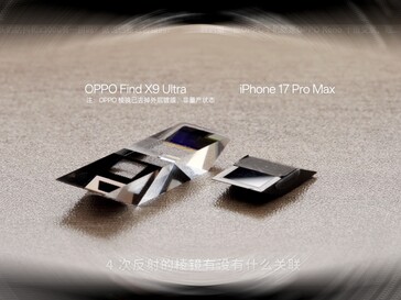 A câmera com zoom periscópio de 4x do iPhone 17 Pro parece minúscula aqui.