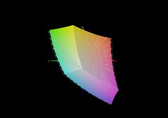 O espaço de cores sRGB é coberto em 95,3%.