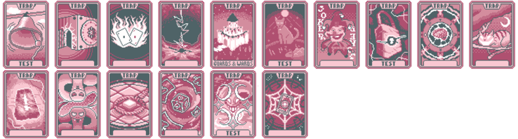 Na foto: Folha de sprite do Trap Card (Fonte da imagem: Virtualized)