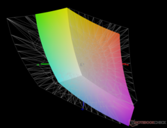 vs. Adobe RGB - 67% de cobertura