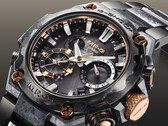 O Casio G-Shock MRG-B2000JS-1AJR (na foto) apresenta uma pulseira e uma luneta tratadas com um revestimento de carbono semelhante ao diamante (DLC). (Fonte da imagem: Casio)