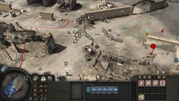Na imagem: uma captura de tela do jogo Company of Heroes.