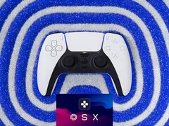 Feedback tátil do controle DualSense do PS5 com o logotipo DSX (Fonte da imagem: Sony PlayStation, Steam com edições)