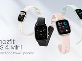 O GTS 4 Mini vem em quatro cores, tudo por US$119,99. (Fonte da imagem: Amazfit)