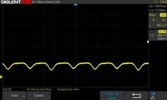 25% de brilho: 120,36 Hz de escurecimento CC
