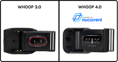 Uma bateria desgastável com tecnologia de carga NFC mais antiga (esquerda) versus uma com o novo sistema da NuCurrent. (Fonte: NuCurrent)