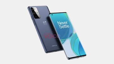 OnePlus 9 Pro CAD renderização - 1. (Fonte de imagem: OnLeaks on Voice)