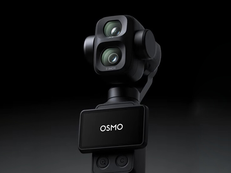 O Osmo Pocket 4P tem uma câmera telefoto 3x e uma lente primária de 1 polegada.