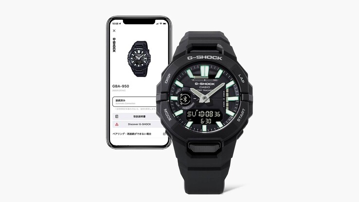 O relógio Casio G-Shock GBA-950-1A. (Fonte da imagem: Casio)