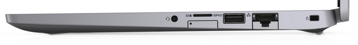 Right side: Combo audio, SIM card slot, memory card reader (MicroSD), USB 3.2 Gen 1 (Type-A), Gigabit Ethernet, cable-lock slot