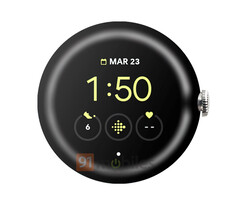 O Relógio Pixel deve ser lançado com várias cores de pulseira de relógio. (Fonte da imagem: Evan Blass & 91mobiles)