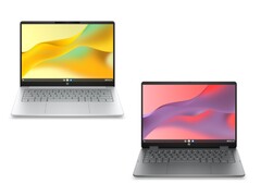 O HP Chromebook 14 e o HP Chromebook x360 14 serão lançados em fevereiro de 2026. (Fonte da imagem: HP)
