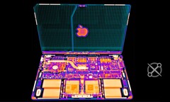 O MacBook Pro de 14 polegadas mais barato tem apenas uma ventoinha em vez de duas. (Imagem: iFixit / Creative Electron)