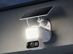 A câmera de segurança Tapo C615F da TP-Link (foto) tem um holofote integrado. (Fonte da imagem: TP-Link)