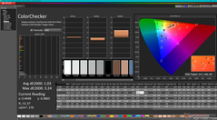 ColorChecker após a calibração