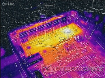 O ponto quente SK Hynix P41 sem pecado de calor é muito mais quente a 93 C quando estressado