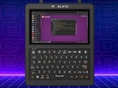 O Pi Slate tem uma bateria, um teclado e uma tela sensível ao toque