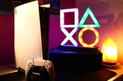 Uma imagem do console digital PS5