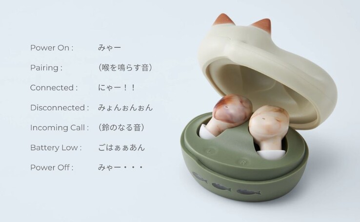 Os fones de ouvido Neko HP-C28BT miarão várias frases em japonês, como um gato de anime, para controlar as entradas. (Fonte da imagem: Radius)