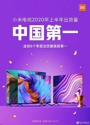 Xiaomi TV sucesso de remessa. (Fonte da imagem: Redmi TV)