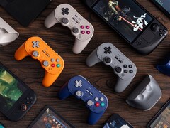 O 8BitDo Pro 3 está disponível em quatro cores e é compatível com vários sistemas operacionais. (Fonte da imagem: 8BitDo)