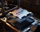 Um processador de servidor AMD Epyc instalado em seu soquete.