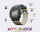 O serviço "My G-Shock" da Casio permite que os usuários personalizem a moldura, a pulseira e até mesmo o LED da luz de fundo. (Fonte da imagem: Casio)