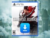 Caixa do jogo Final Fantasy 7 Revelation para PS5 exibida com o ícone de download