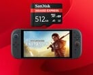 Porta do Final Fantasy XIV para o Switch 2 vista com cartão MicroSD Express