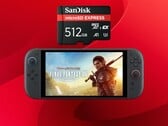 Porta do Final Fantasy XIV para o Switch 2 vista com cartão MicroSD Express