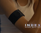 A Garmin projetou o Index Sleep Monitor para ser usado ao redor do bíceps em vez do pulso. (Fonte da imagem: Garmin)